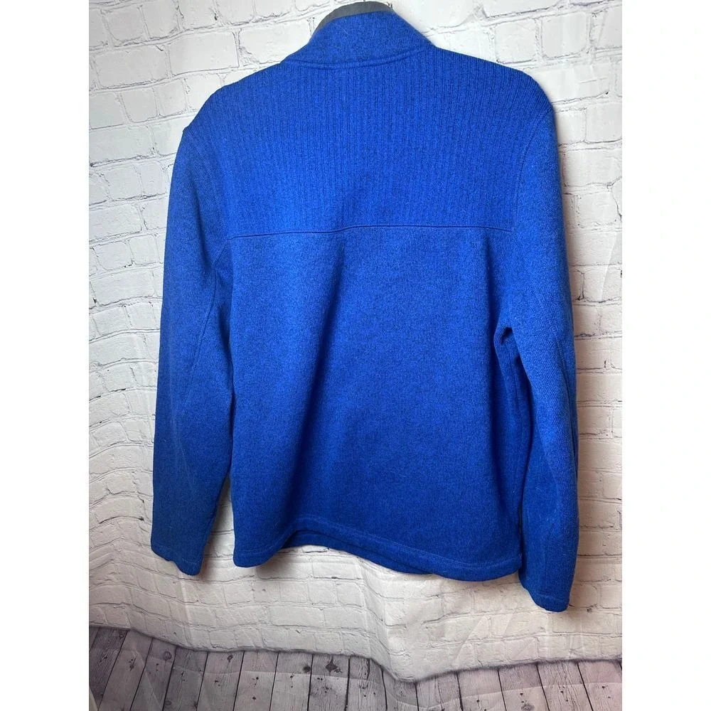 Koppen Quarter Zip Pullover Fleece Sweater Cobalt Blue Outdoor L